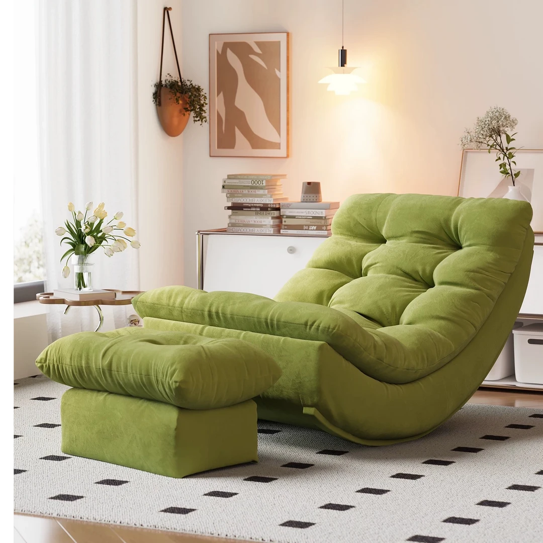 【千寻专属】月亮摇摇椅坐垫可分离式躺椅阳台家用懒人沙发客厅休