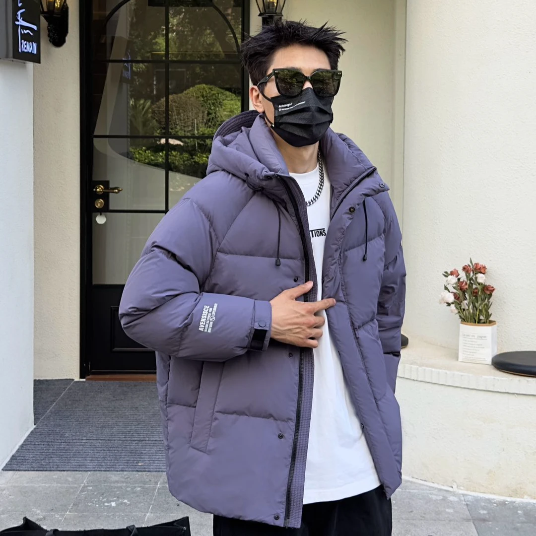 【辉哥】22073-冬季连帽男女同款宽松潮牌时尚韩版宽松防寒服非标-G