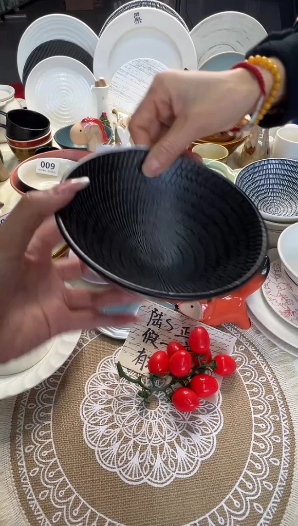 新骨瓷A品乌木6寸碗
