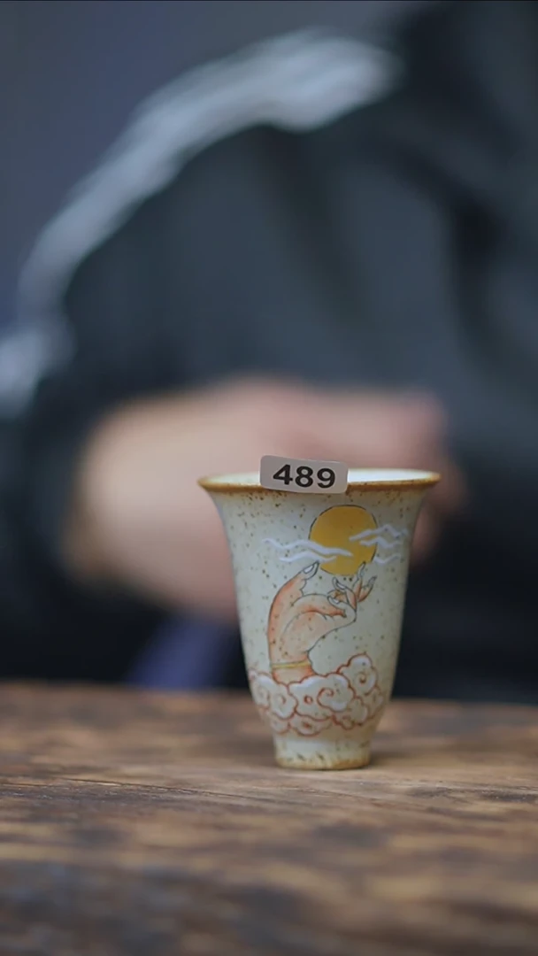 【闪购商品】489景德镇手绘佛手蚊香杯