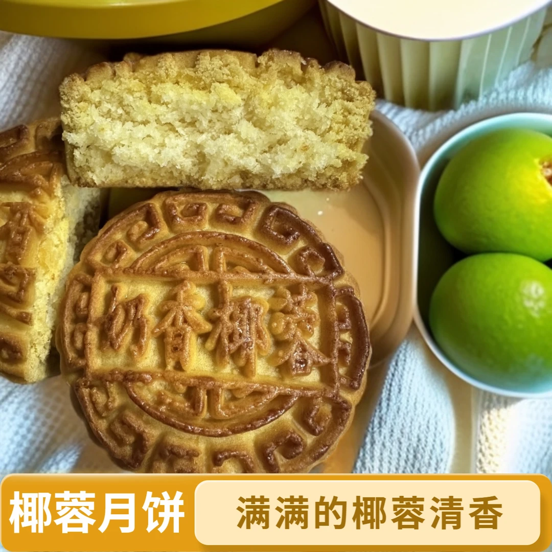 椰蓉月饼椰香四溢独立包装匠心制作（口感丰富打造爆款）不好可以退