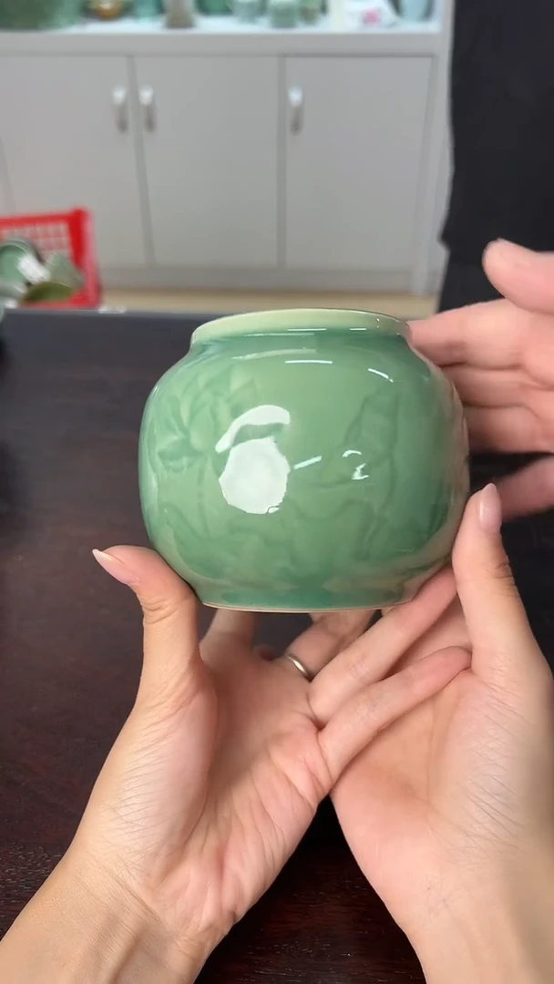 龙泉云间青瓷小米茶器