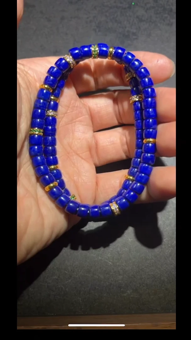 未镶嵌青金石手串pz713-21约6mm多样性发货啊发起一