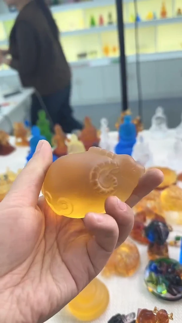 手工艺品琉璃胖羊