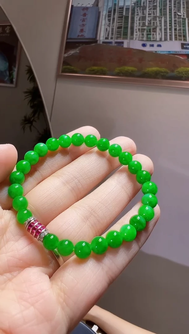 未镶嵌手链翡翠珠珠