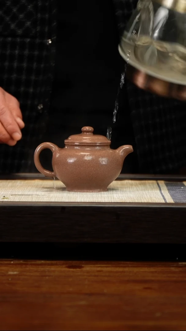 茶壶紫砂老段掇只