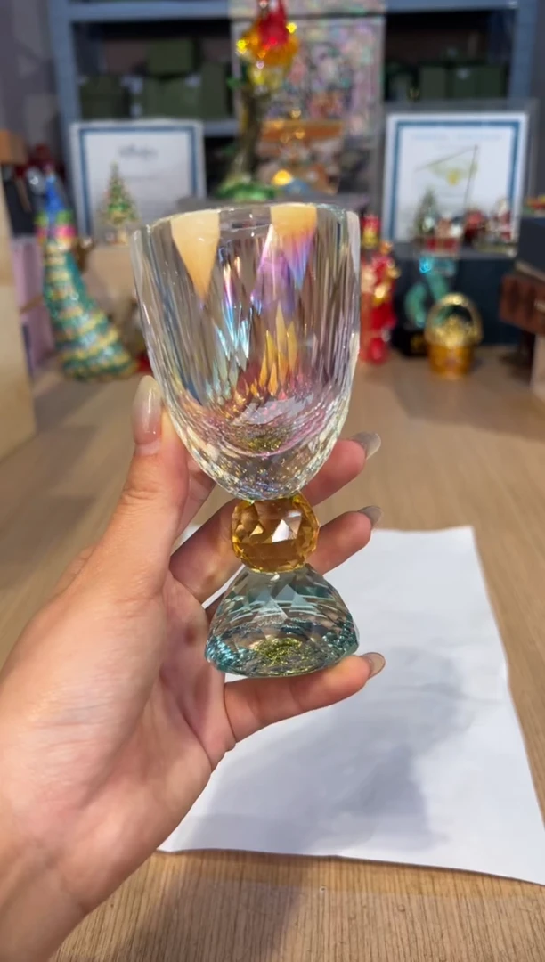 【闪购商品】杯69晶颂炫彩水晶杯-青