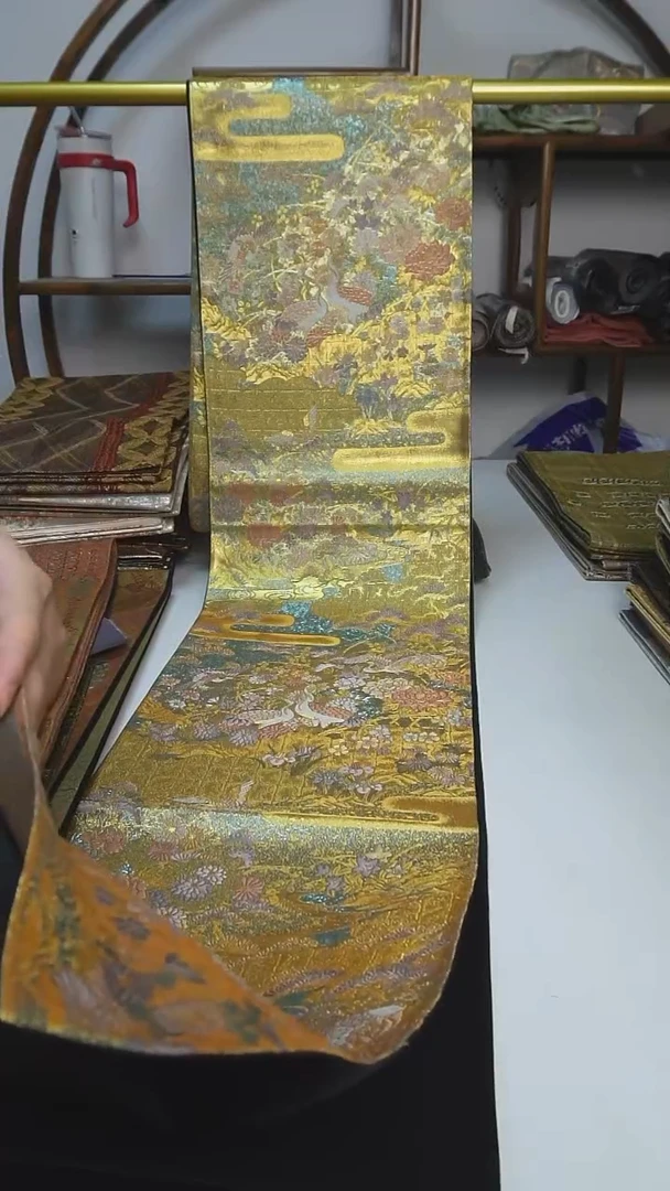 织绣84西阵织六通花鸟