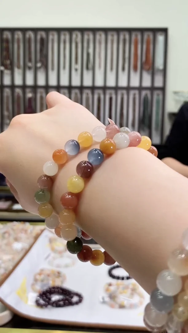 未镶嵌手链水晶多样性发其一兔毛8+