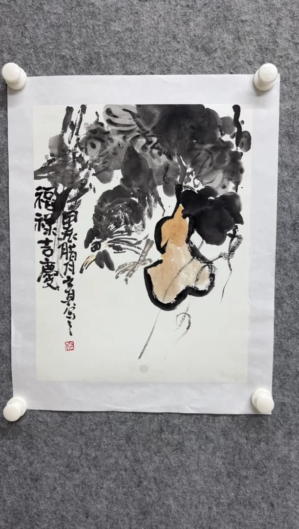 国画写意画花鸟画手绘