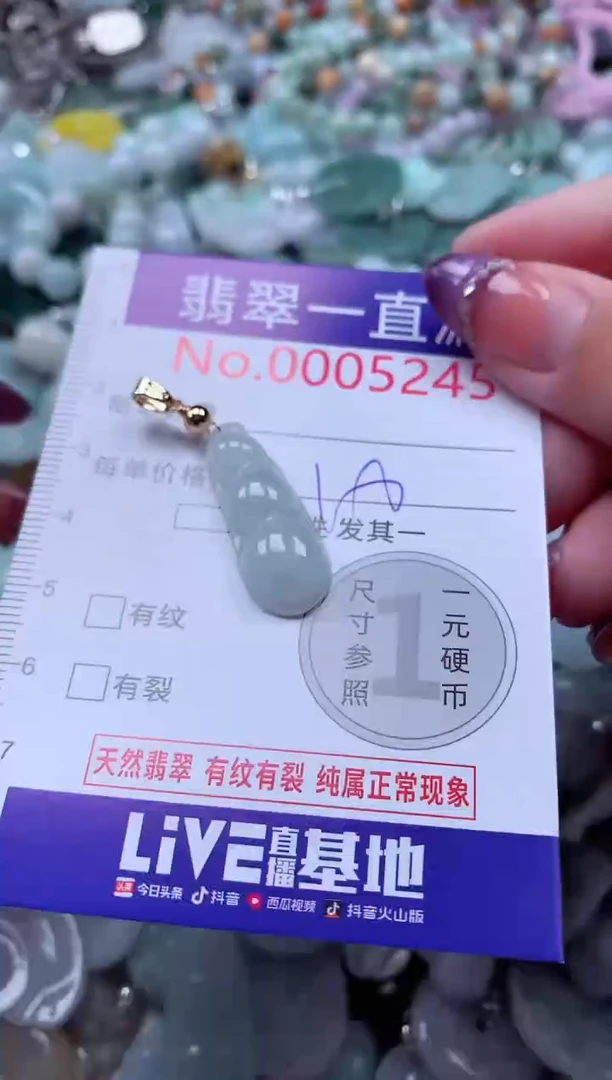 翡翠未镶嵌吊坠(不含链)5245