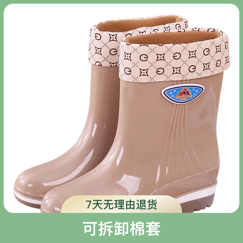 韩版短筒雨鞋女士水靴雨靴时尚防水鞋外贸厨房防滑胶鞋工作套鞋夏