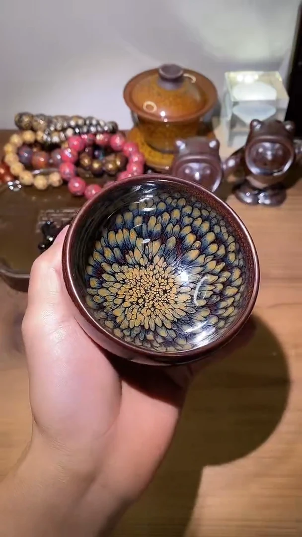 茶盏建阳建盏茶杯一只