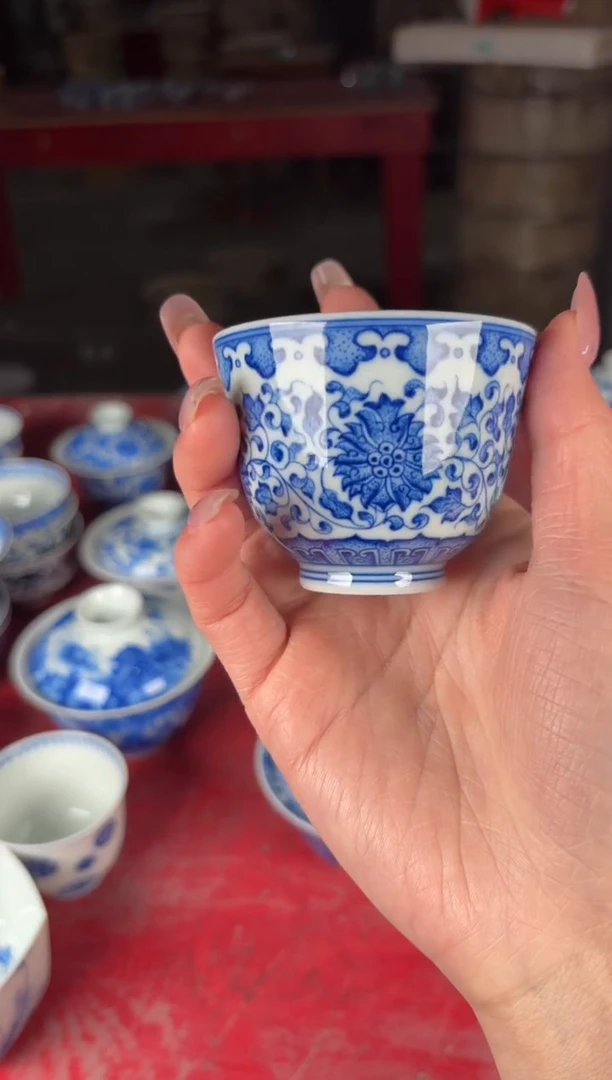 杯看山柴窑青花看山柴窑青花