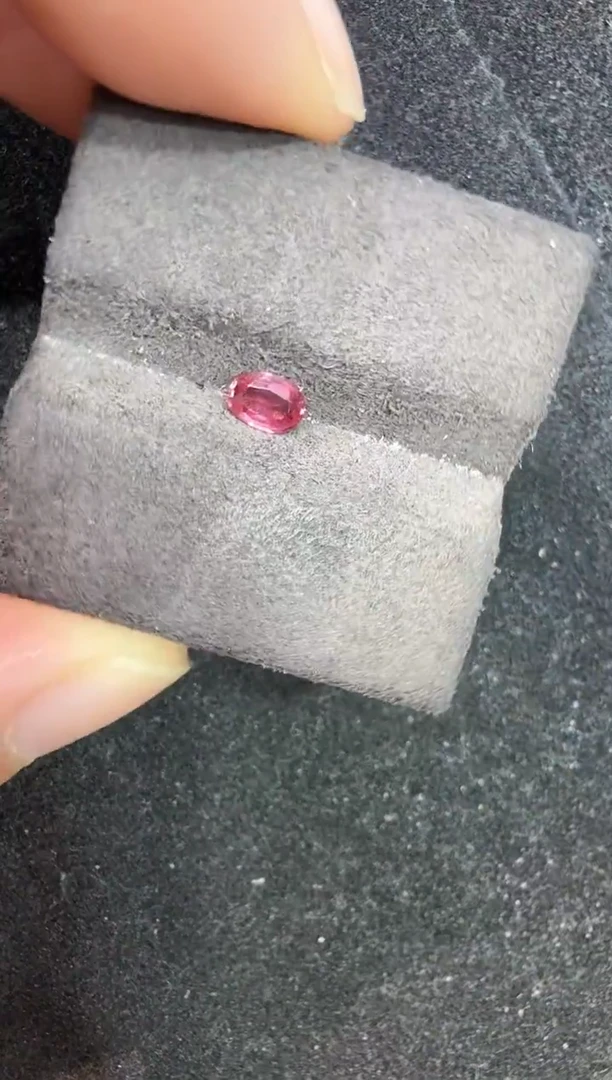 未镶嵌定制定制蓝宝石天然无烧帕帕拉恰0.35克拉