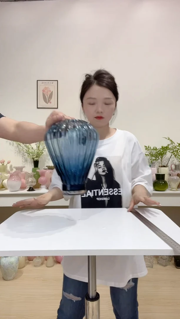热气球大蓝 玻璃花瓶