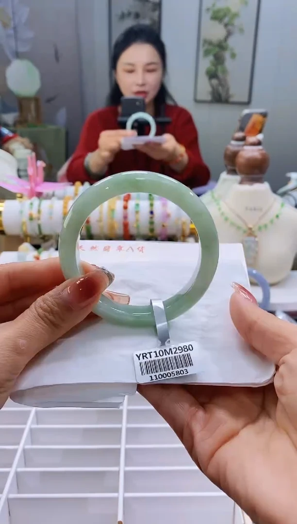 未镶嵌手镯翡翠80号58.0/11.1*8.9 正圈泥鳅