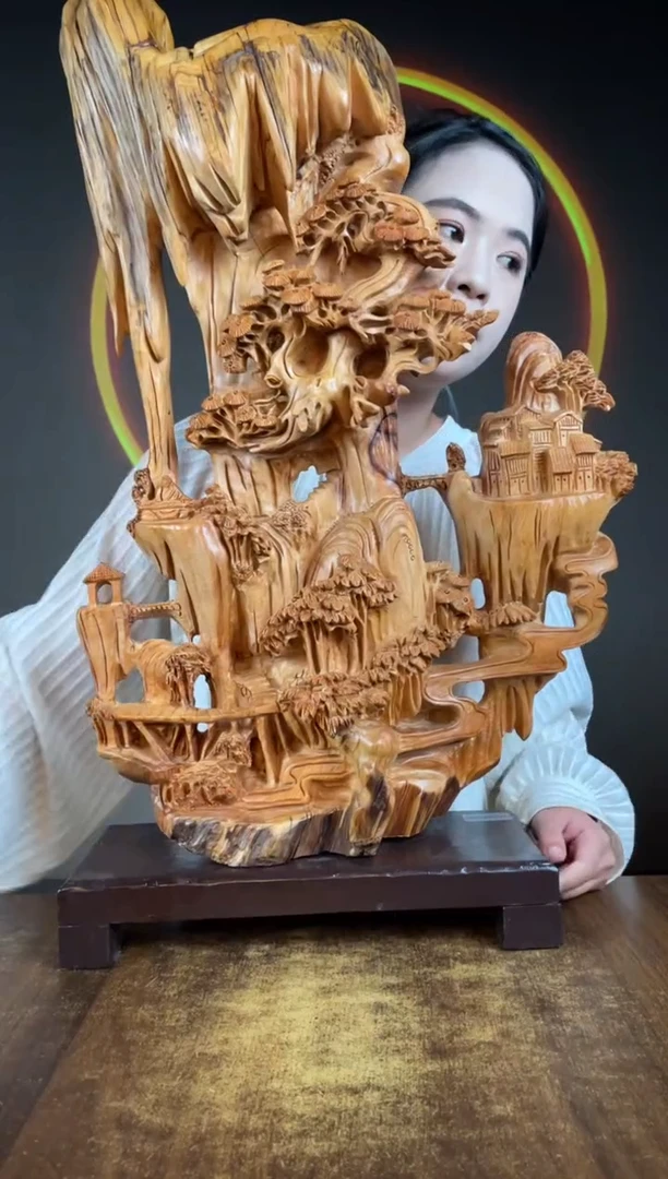 柏木（崖柏）手工摆件,先抢先得! 编号:313