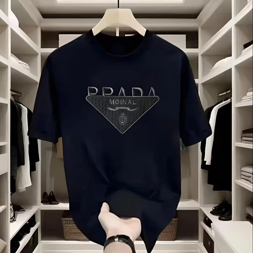 M圆领日常情侣经典T恤半袖上衣夏季短袖轻奢春夏潮流时尚百搭