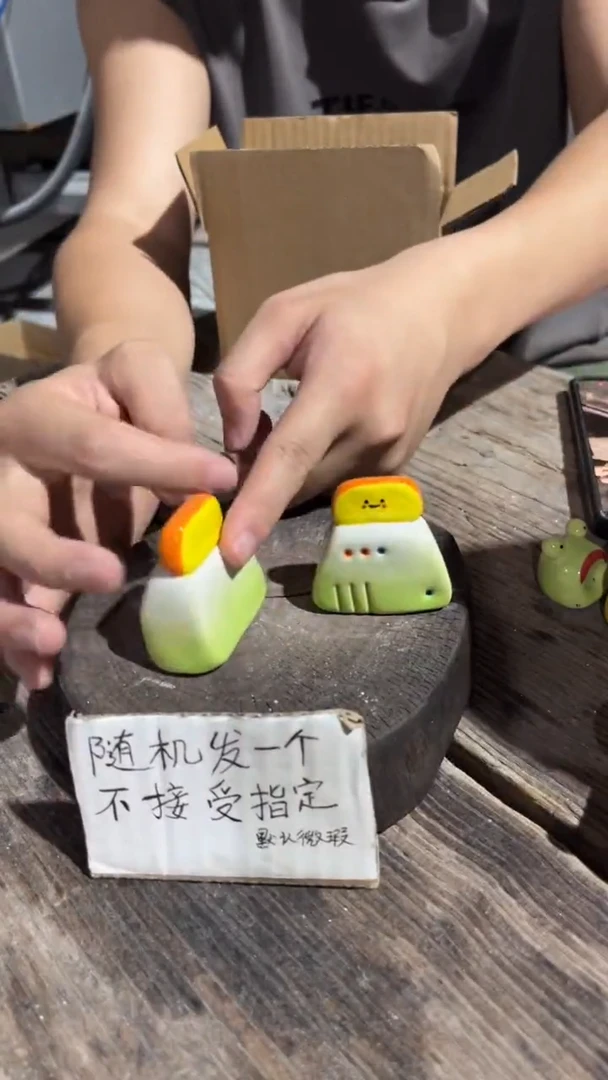 摆件180纯手工微瑕陶瓷