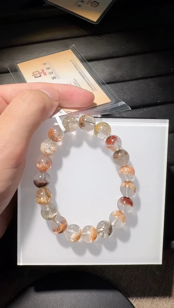 未镶嵌手链水晶10.5mm四季幽灵单圈手链