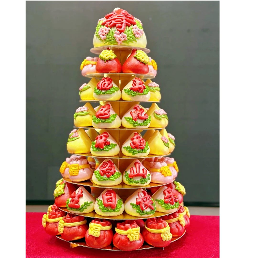 胶东花饽饽长辈生日花馍蛋糕花样传统方便制作面食新鲜手工