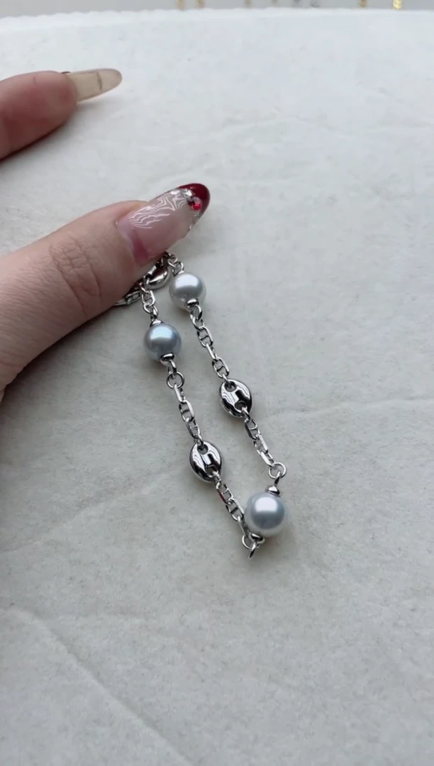 【闪购商品】海水珍珠手链银S925镶嵌Y17