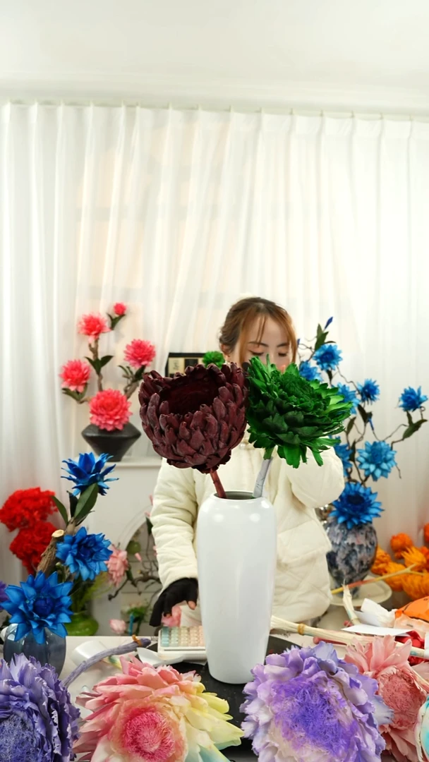 永生洋蓟 霸王花 2个头微瑕【混搭】A46