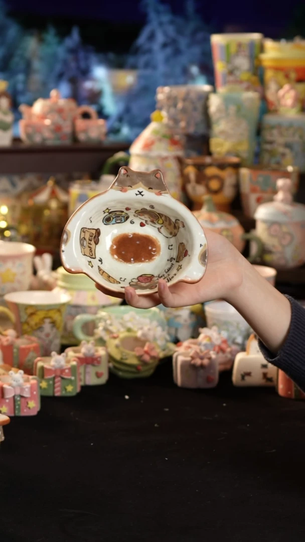 其他陶景德镇釉下彩手绘设计师款陶瓷