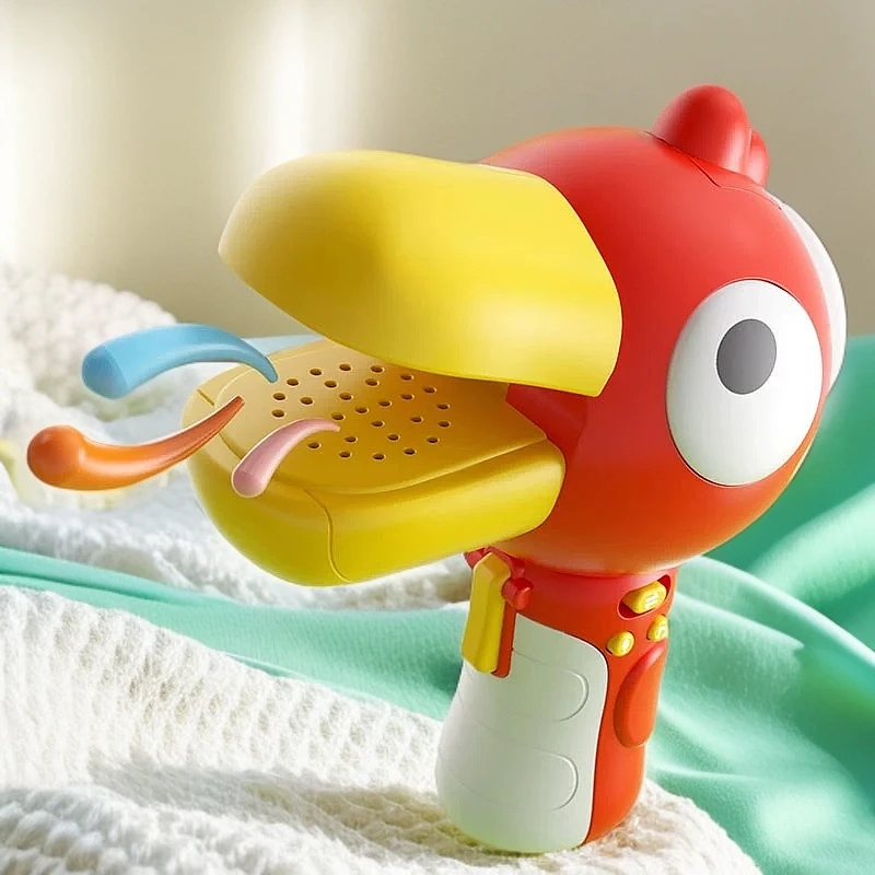 小喇叭儿童话筒麦克风唱歌大嘴鸟变声器宝宝男女孩可录音早教玩具