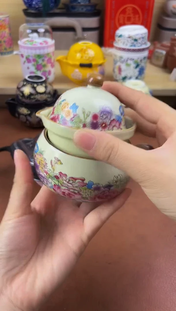 陶陶瓷茶具摆件旅行套组