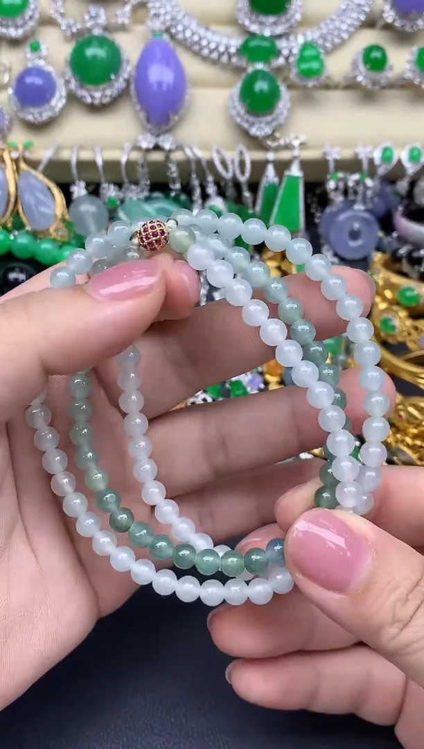 翡翠未镶嵌颈饰247-春日珠宝