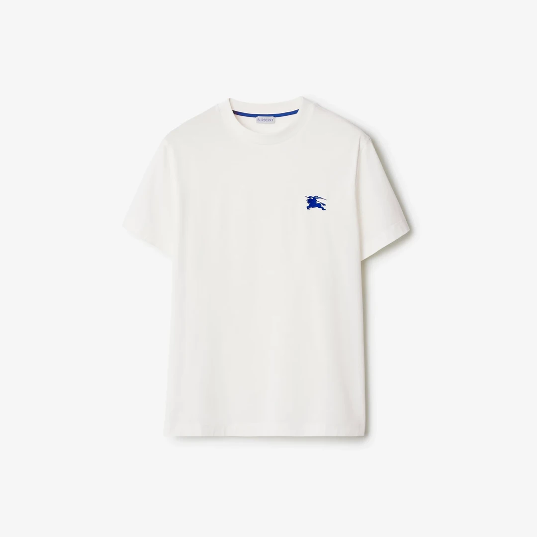 全新未使用 BURBERRY/博柏利 男士纯棉时尚休闲夏季领棉质 T 恤衫