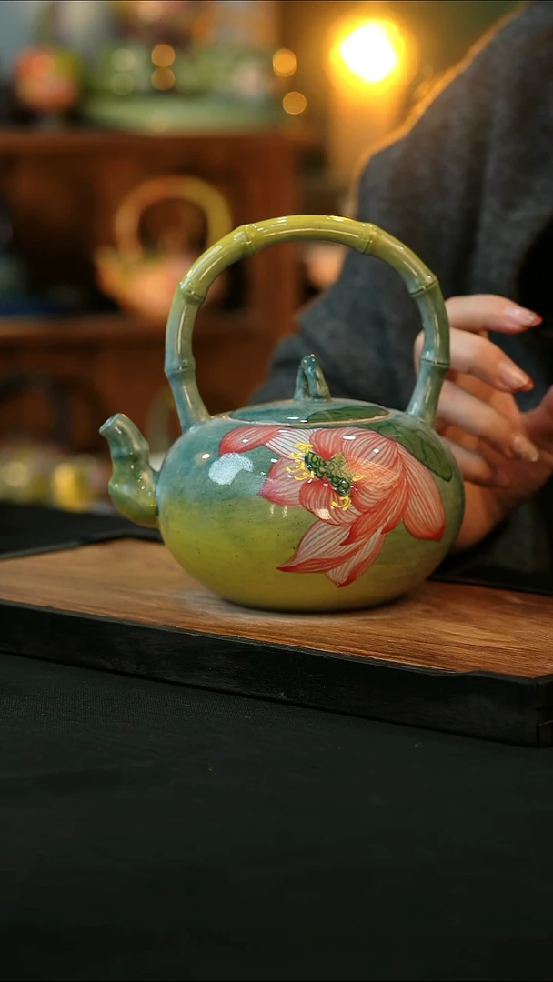 杯手绘心瓷陶瓷浮力