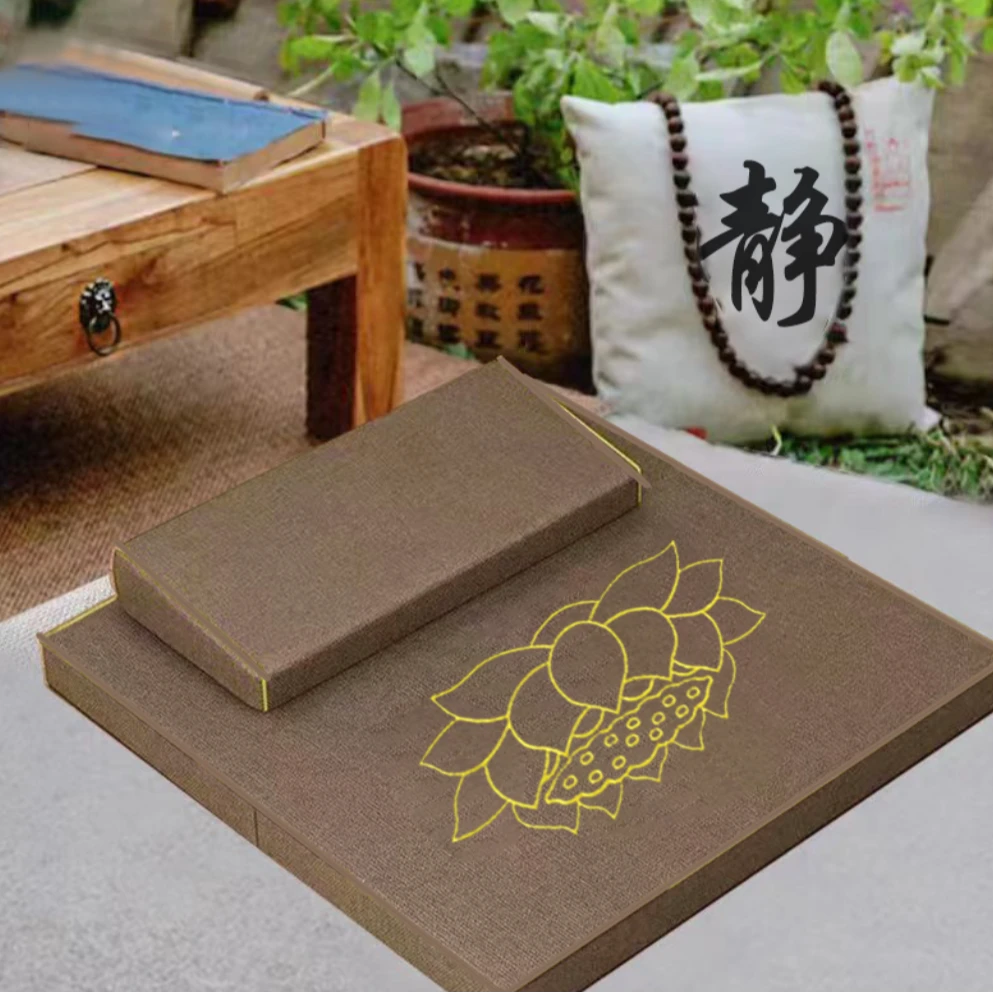 【老师高端定制】椰棕双盘打坐垫 加厚坐垫四季可用