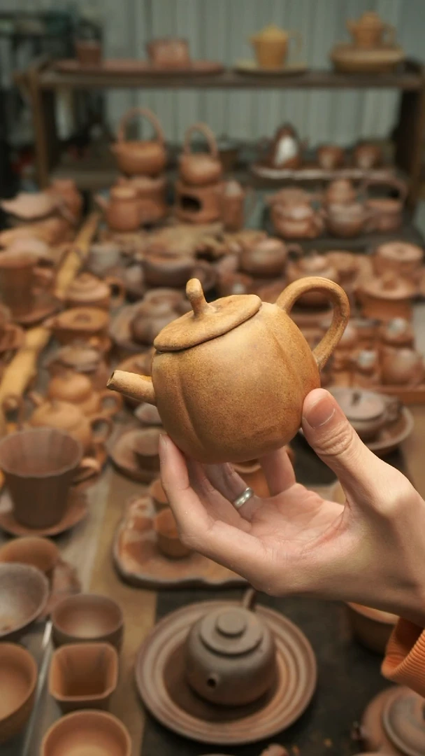 原矿老岩泥精工  南瓜壶150ml