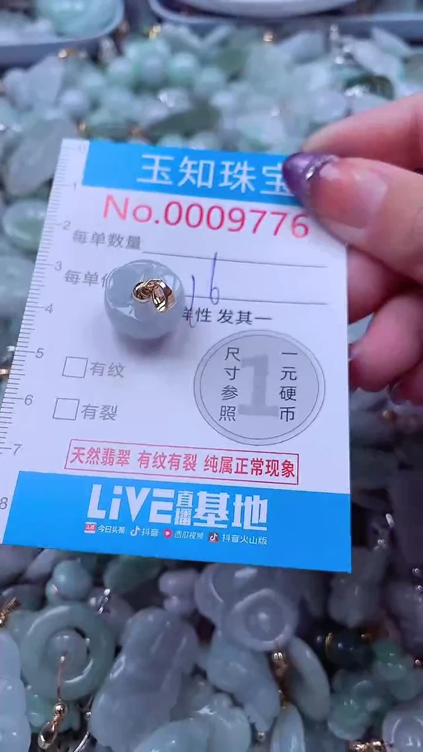 翡翠未镶嵌吊坠(不含链)9776