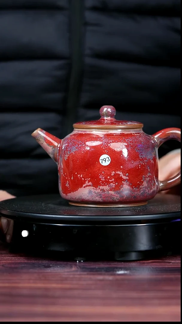 盖碗瓷793#李朝斐一级品原矿钧瓷匏尊壶