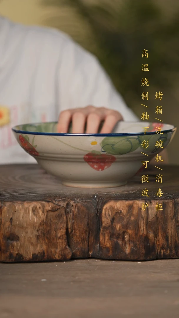 瓷片景德镇高温釉下彩可微波烤箱洗碗机