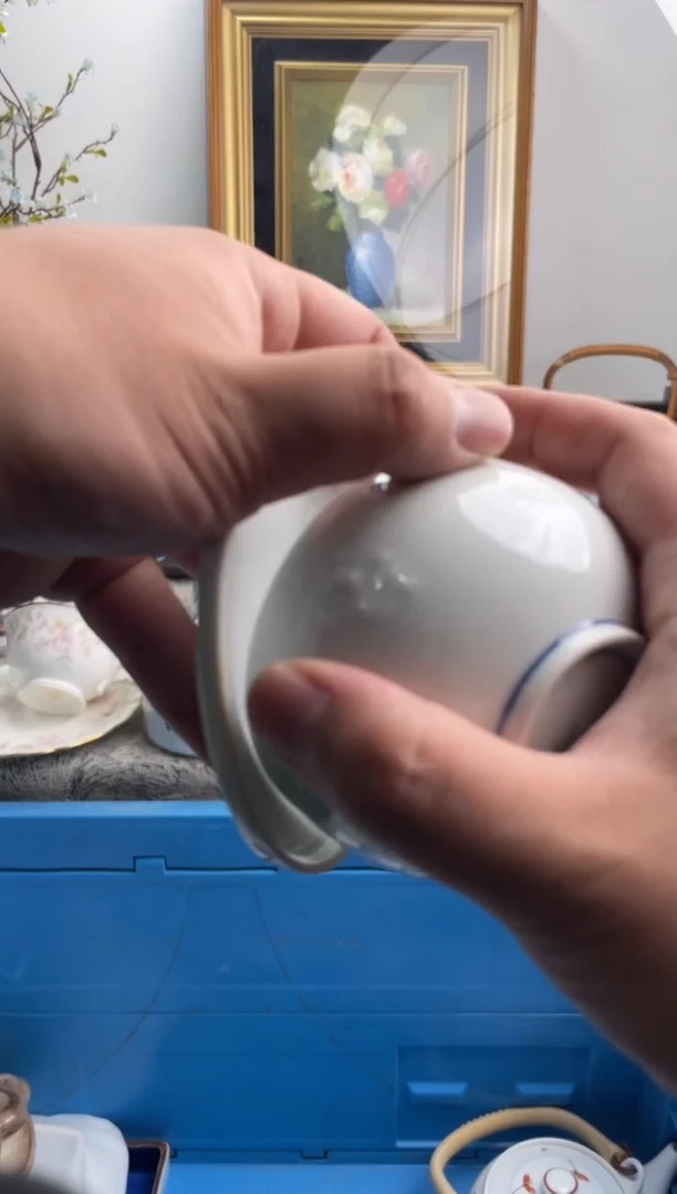 瓷片倚***石050-B-