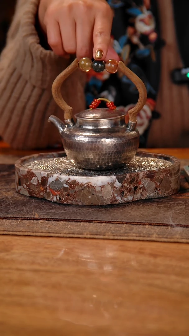 盛唐工坊 足银999 手工泡茶壶
