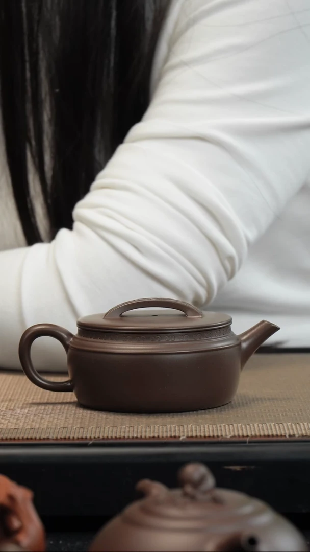 【闪购商品】紫砂茶壶老紫泥汉瓦