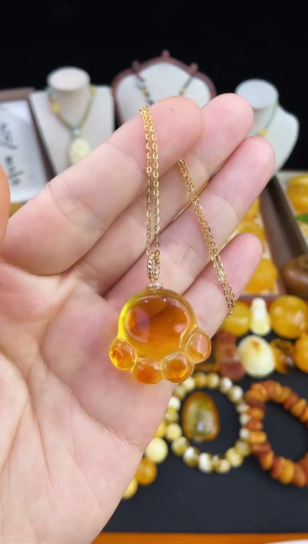 琥珀未镶嵌珠宝奇石柒月