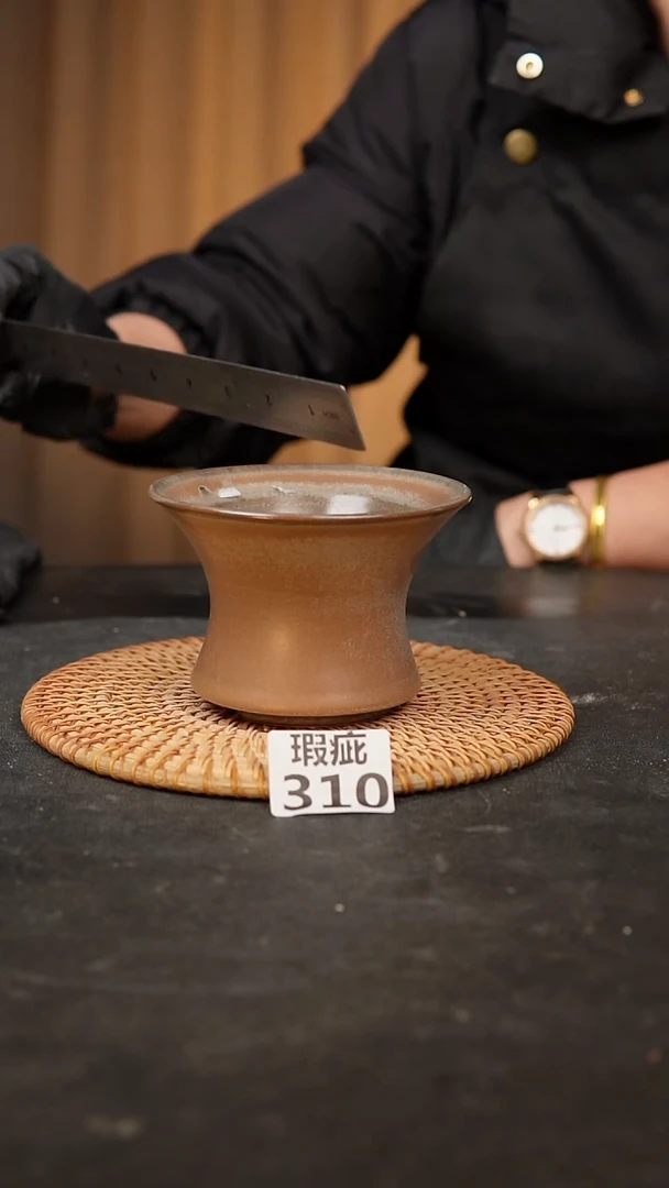 【闪购商品】瓷片310泥泥手工花盆口11高8