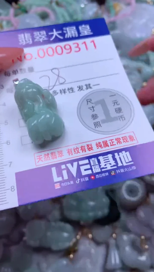 吊坠(不含链)未镶嵌翡翠9311