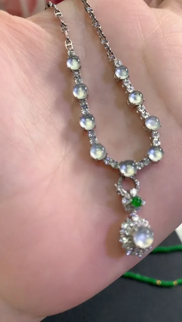 套链18K金镶嵌翡翠秋日珠宝W64