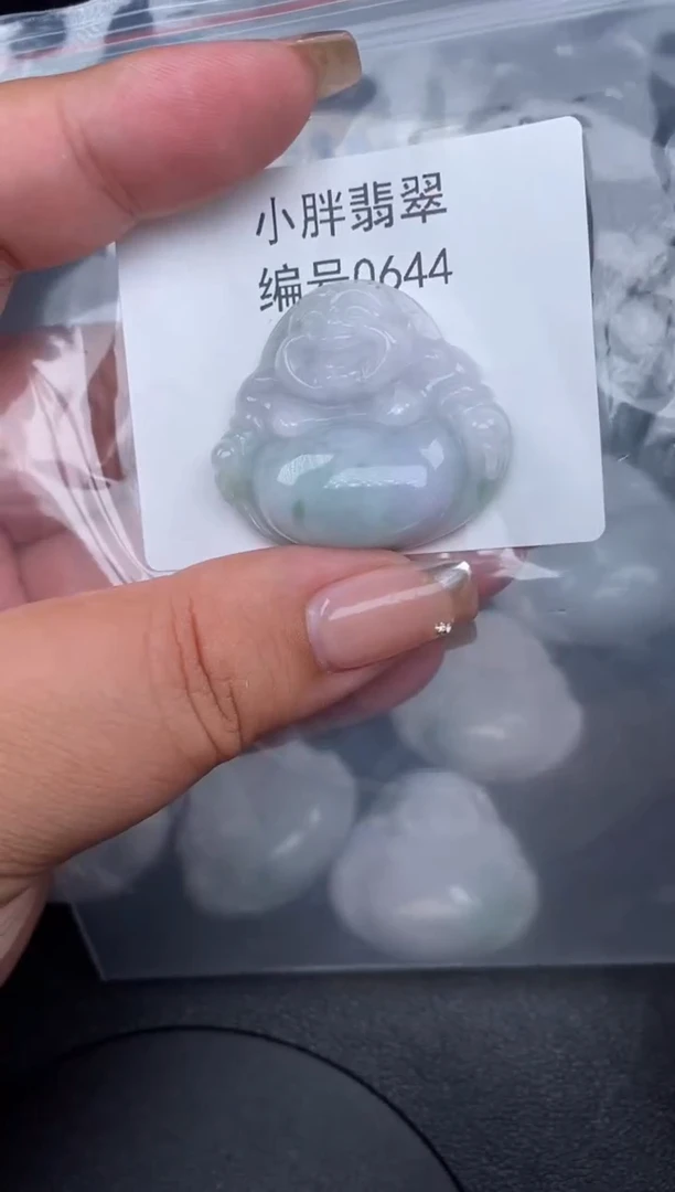翡翠未镶嵌颈饰微瑕缅甸天然A货翡翠（卡50+）0644