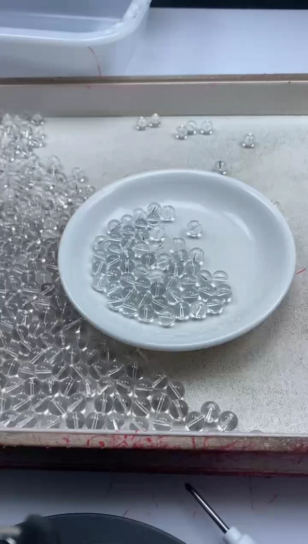 【闪购商品】水晶颈饰未镶嵌w189白水晶8mm*25颗