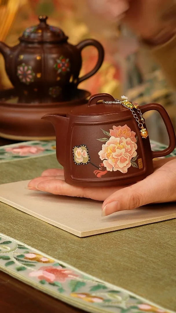 茶壶紫砂笑**生宜兴原矿紫砂手工壶