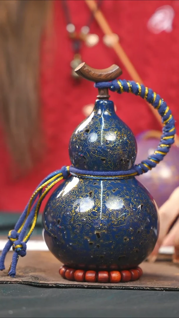 【闪购商品】WA252漆艺酒葫芦不包手串及旋转底座